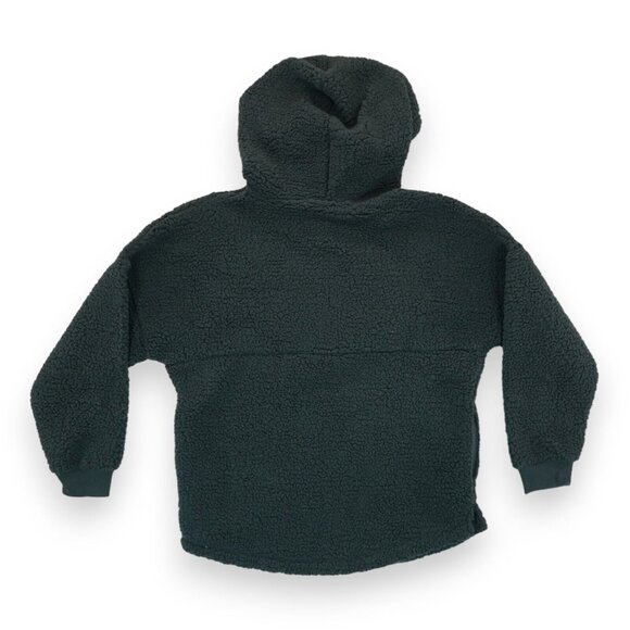 NWT PINK Black Sherpa Half Zip Pullover Hoodie Women's Size Small MSRP $79 - Picture 2 of 5